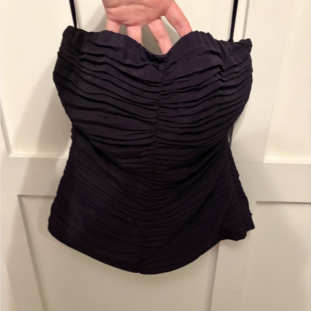 The Limited Dark Purple Tube Top Strapless Top